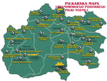 Mapa Limanowskiego Podokręgu Piłki Nożnej
